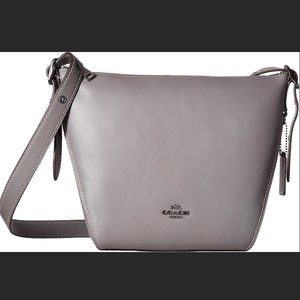 NEW Coach Dufflette Shoulder Bag - Heather Grey